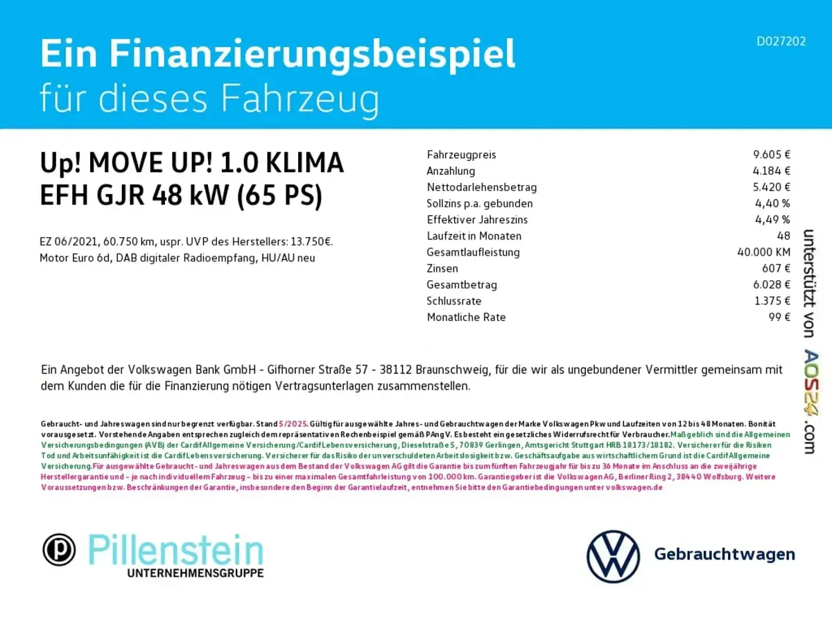 Usado VW up! move up! 65 HP (47 kW) 2021 Branco Citadino