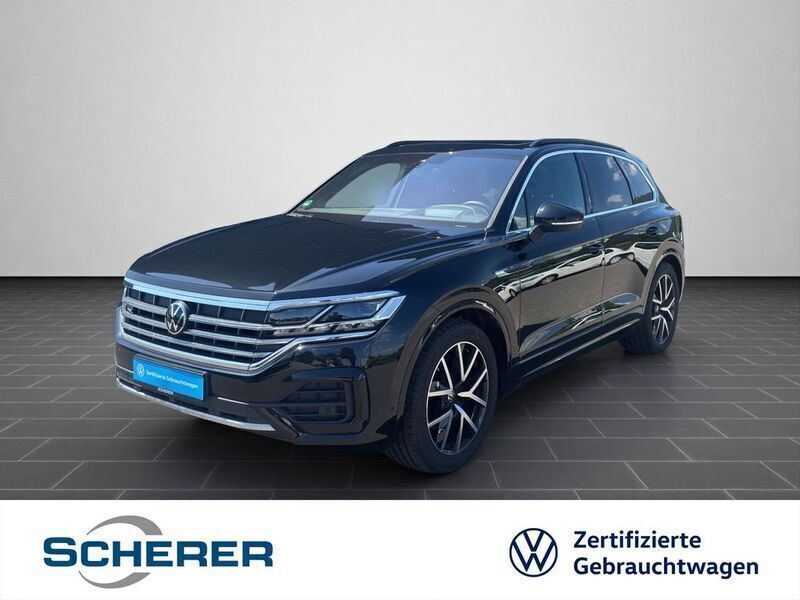 Grenadillschwarz metallic (metallic) Gebraucht 2023 VW Touareg Elegance SUV | 59.990 € (Superpreis) - Bild 1/4
