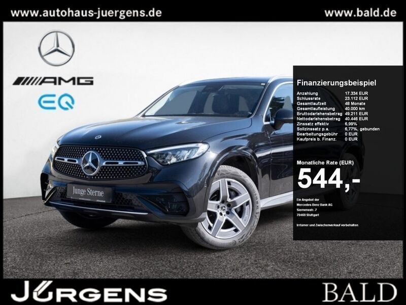 Schwarz metalliclack obsidianschwarz Gebraucht 2024 Mercedes GLC300e AMG SUV | 58.870 € (Superpreis) - Bild 1/4