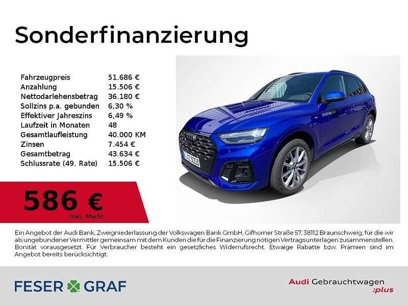 Ultrablau metallic Gebraucht 2024 Audi Q5 Ambiente SUV | 51.686 € (Fairer Preis) - Bild 1/2