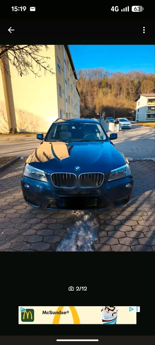 Second-hand BMW X3 184 CP (135 kW) 2014 Albastru SUV