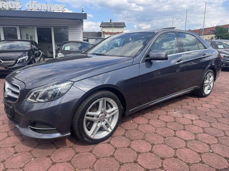 Tenoritgrau (metallic) Gebraucht 2014 Mercedes E500 Avantgarde Limousine | 26.900 € (Etwas zu teuer) - Bild 1/4