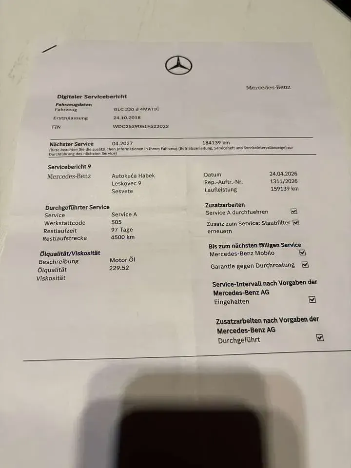 Gebraucht Mercedes GLC220 170 PS (125 kW) 2018 Grau SUV