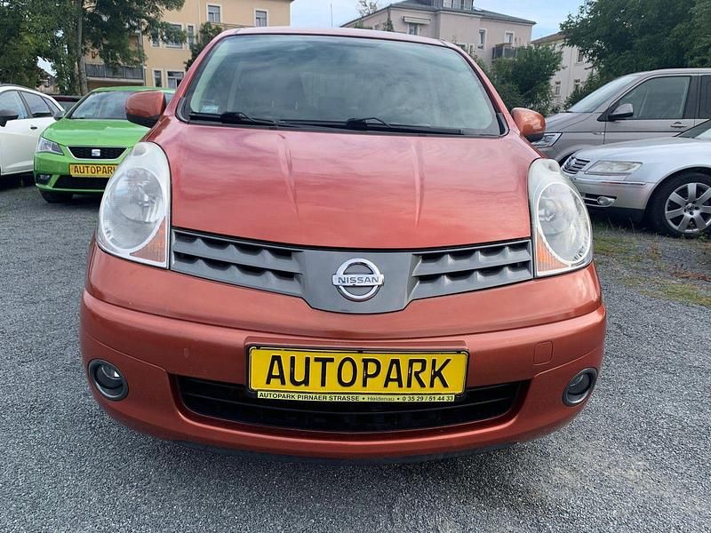 Second-hand Nissan Note Acenta 88 CP (64 kW) 2008 Portocaliu Berlinǎ