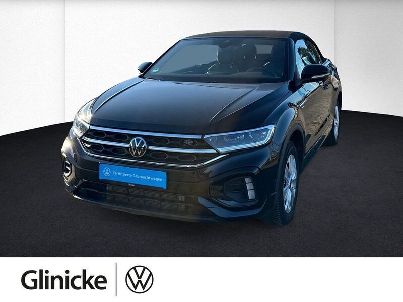 Schwarz Gebraucht 2024 VW T-Roc Cabriolet R-line Cabrio | 34.980 € (Fairer Preis) - Bild 1/4