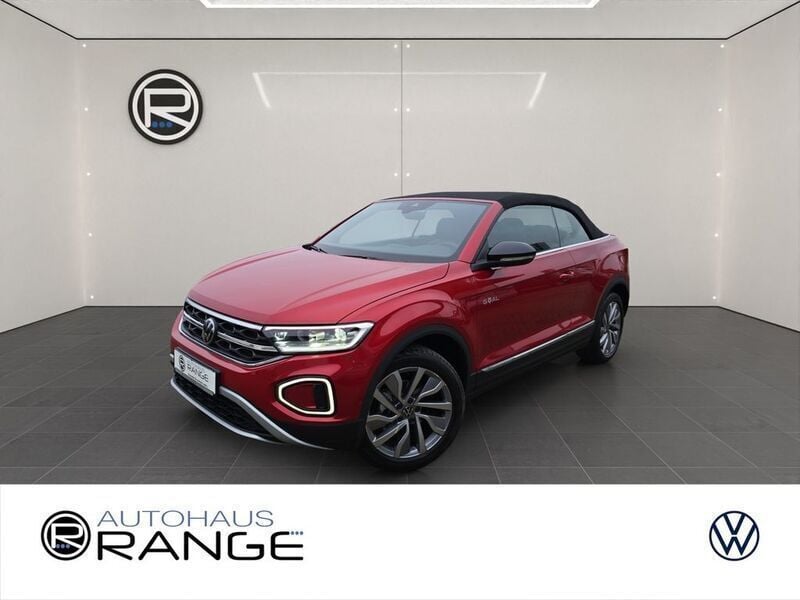 Rot Gebraucht 2024 VW T-Roc Cabriolet Goal Cabrio | 41.727 € (Superpreis) - Bild 1/4