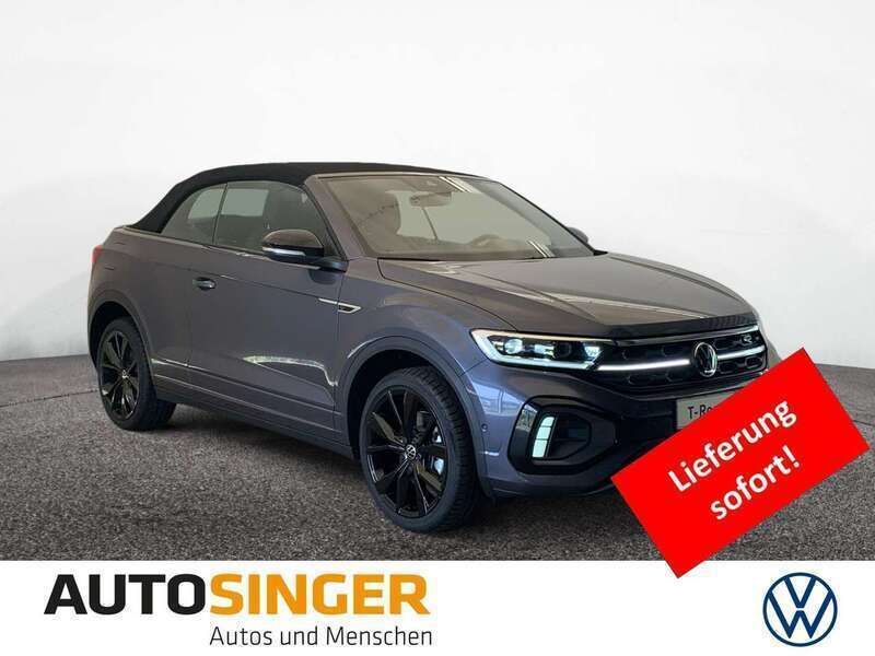 Grau Gebraucht 2024 VW T-Roc Cabriolet R-line Cabrio | 39.760 € (Teuer) - Bild 1/4