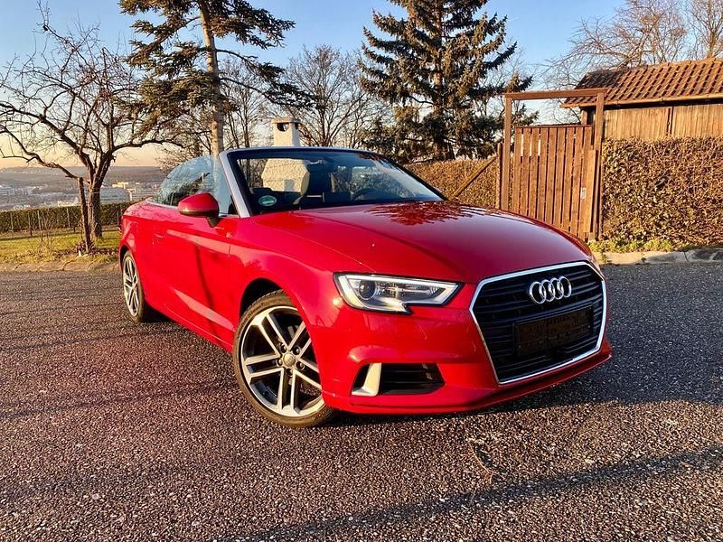 Rot Gebraucht 2019 Audi A3 Cabriolet Comfort Cabrio | 19.990 € (Superpreis) - Bild 1/4