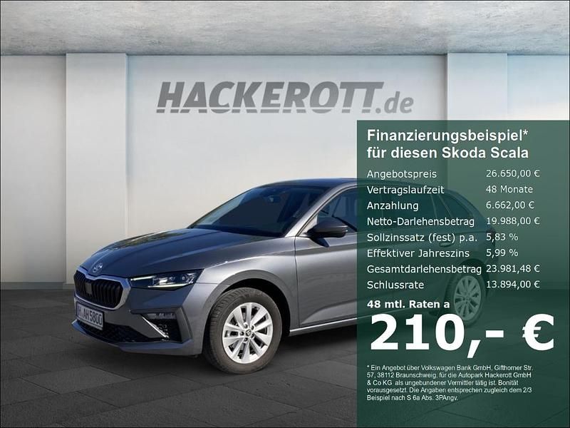 Grau Gebraucht 2024 Skoda Scala Selection Kleinwagen | 26.650 € (Teuer) - Bild 1/4