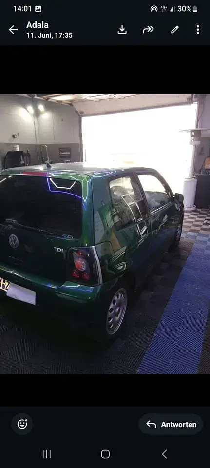 Gebraucht VW Lupo 60 PS (44 kW) 2001 Grün Kleinwagen