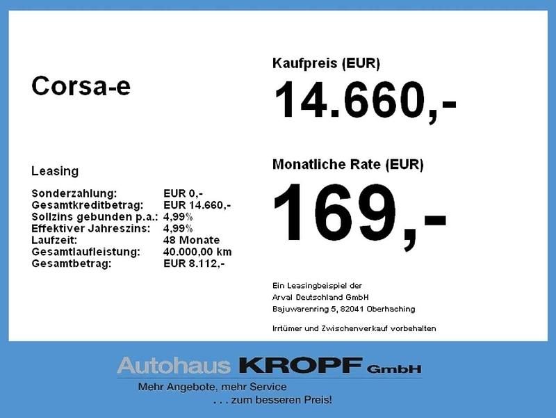 Gebraucht Opel Corsa-e 100 kW (136 PS) 2022 Schwarz (schwarz) Kleinwagen