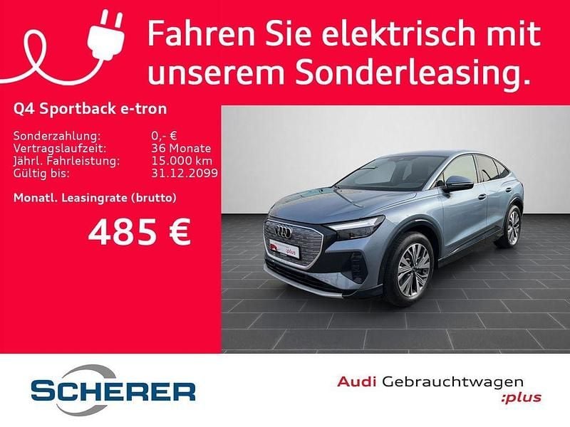 Gebraucht Audi Q4 Sportback e-tron Advanced Plus 150 kW (204 PS) 2022 Geysirblau metallic (metallic) SUV