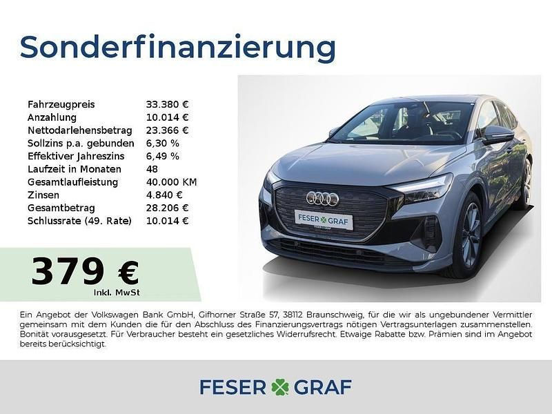 Kieselgrau Gebraucht 2022 Audi Q4 Sportback e-tron Ambiente SUV | 33.380 € (Guter Preis) - Bild 1/2