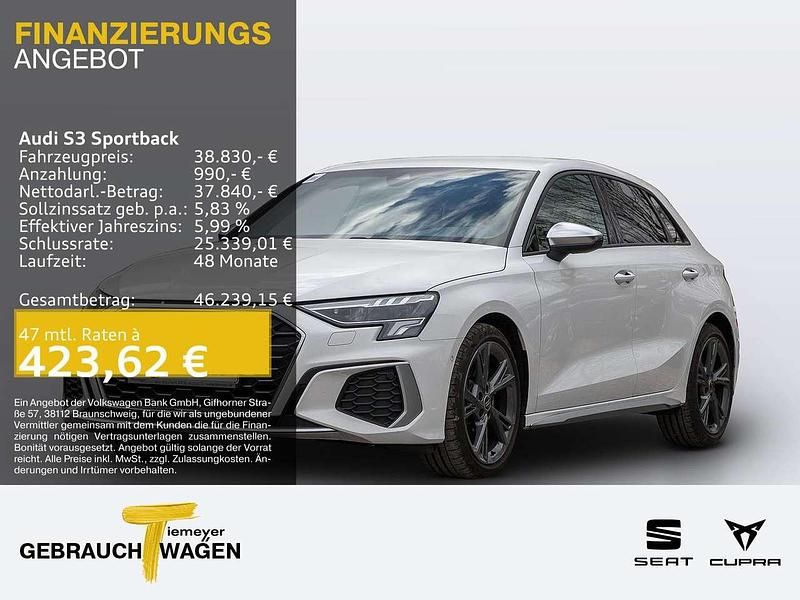 Weiß Gebraucht 2024 Audi S3 Business Limousine | 38.830 € (Guter Preis) - Bild 1/4