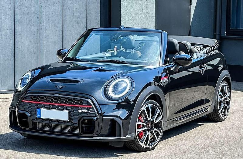 Schwarz Gebraucht 2022 Mini John Cooper Works Cabriolet Cabrio | 32.500 € (Superpreis) - Bild 1/4