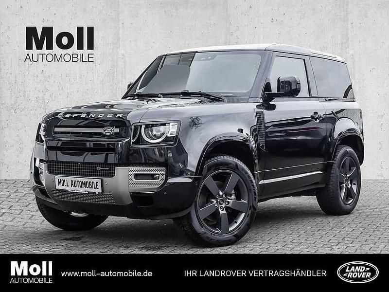 Santorini black Gebraucht 2023 Land Rover Defender SE Dynamic SUV | 62.480 € (Superpreis) - Bild 1/4