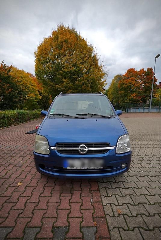 Blau Gebraucht 2003 Opel Agila Kleinwagen | 950 € (Fairer Preis) - Bild 1/4