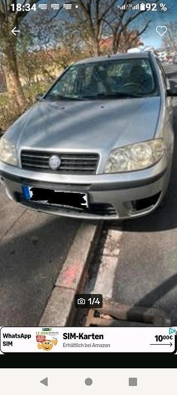 Silber Gebraucht 2003 Fiat Punto Kleinwagen | 280 € (Superpreis) - Bild 1/2