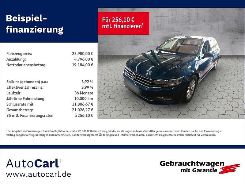 Blau Gebraucht 2022 VW Passat Business Kombi | 23.980 € (Fairer Preis) - Bild 1/2