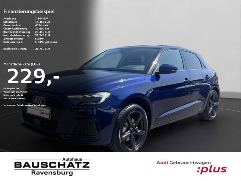 Blau Gebraucht 2024 Audi A1 Sportback Advanced Plus Kleinwagen | 28.750 € (Fairer Preis) - Bild 1/4