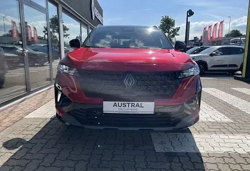 Neu Renault Austral Esprit Alpine 148 PS (108 kW) 2025 Dezirrot mit dach in black pearlschwarz (rot) SUV
