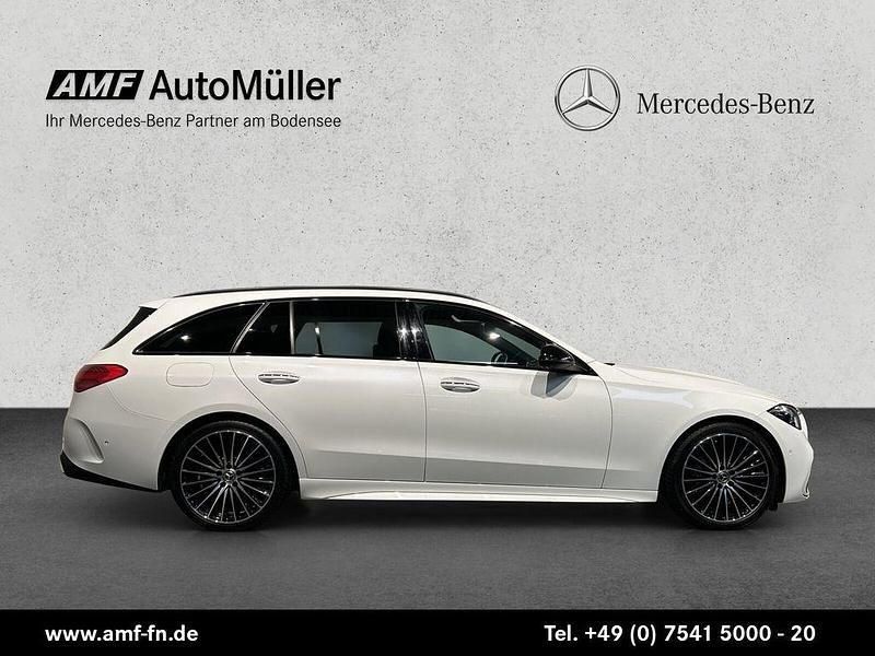 Weiß Gebraucht 2024 Mercedes C200 AMG Line Premium Limousine | 41.865 € (Etwas zu teuer) - Bild 1/4