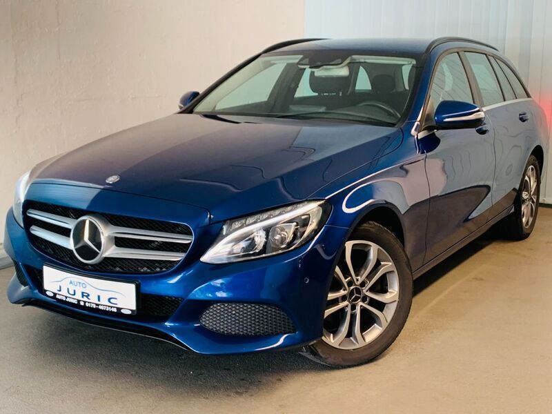 Blau Gebraucht 2014 Mercedes C220 Limousine | 13.700 € (Fairer Preis) - Bild 1/4