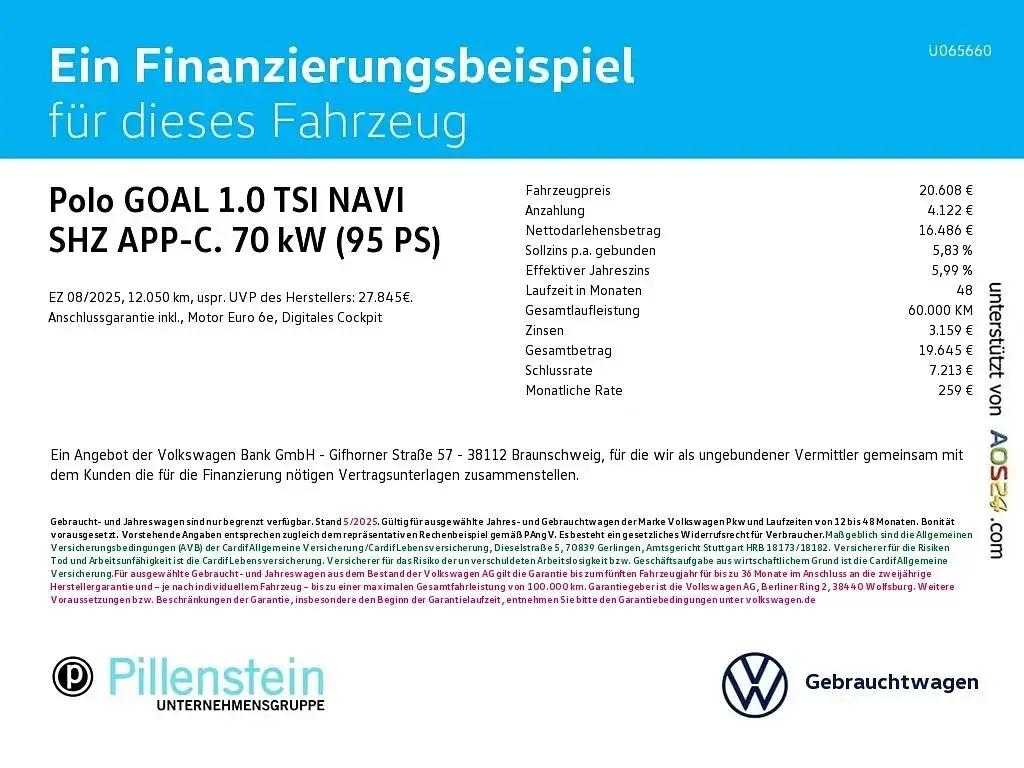 Gebraucht VW Polo Goal 95 PS (69 kW) 2025 Rot Kleinwagen