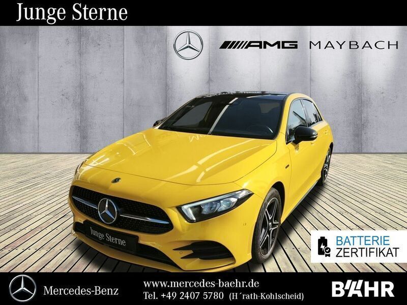 Unilack sonnengelb Gebraucht 2020 Mercedes A250 AMG line Limousine | 23.850 € (Fairer Preis) - Bild 1/4
