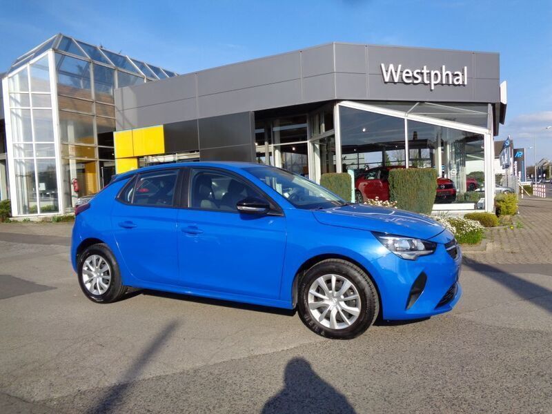 Perl blau (metallic) Gebraucht 2022 Opel Corsa Edition Kleinwagen | 12.400 € (Fairer Preis) - Bild 1/4