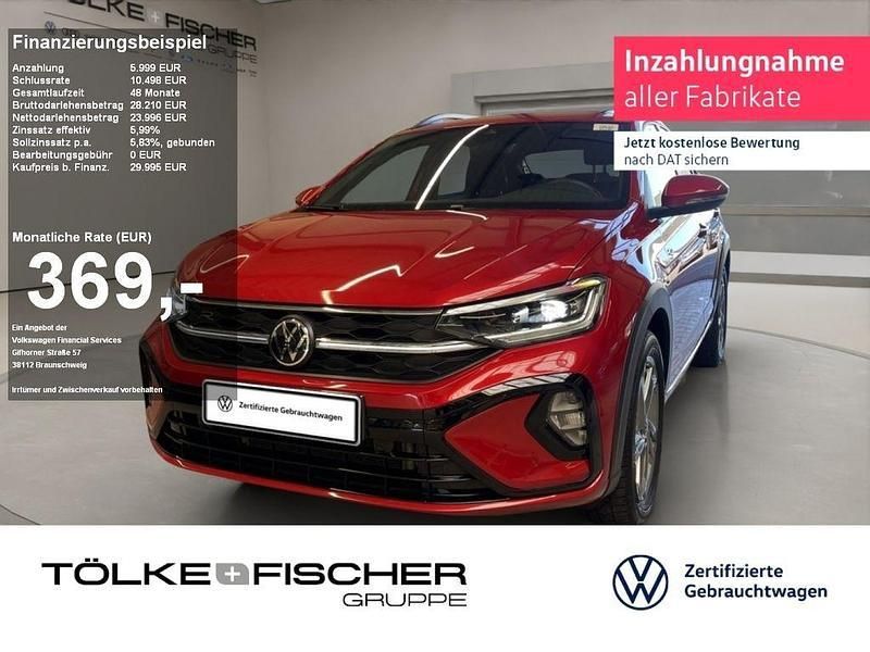 Kings red (metallic) Gebraucht 2024 VW Taigo R-line SUV | 27.649 € (Fairer Preis) - Bild 1/4