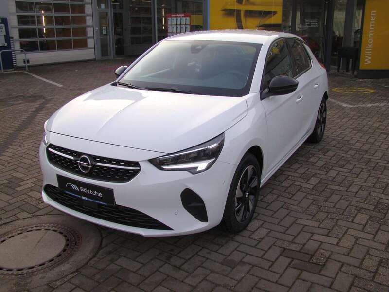 Gebraucht Opel Corsa-e Elegance 100 kW (136 PS) 2024 Lack weiss banquise/typ aussenverkleidung spiegel flach standard Kleinwagen