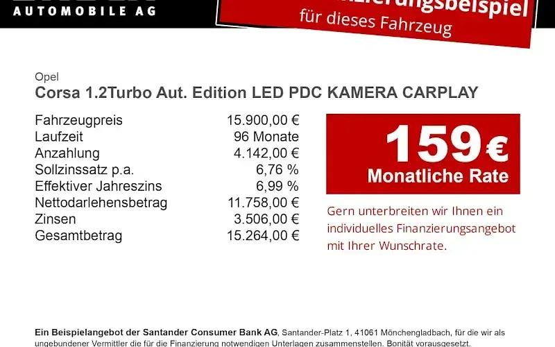 Second-hand Opel Corsa Edition 101 CP (74 kW) 2025 Negru Hatchback