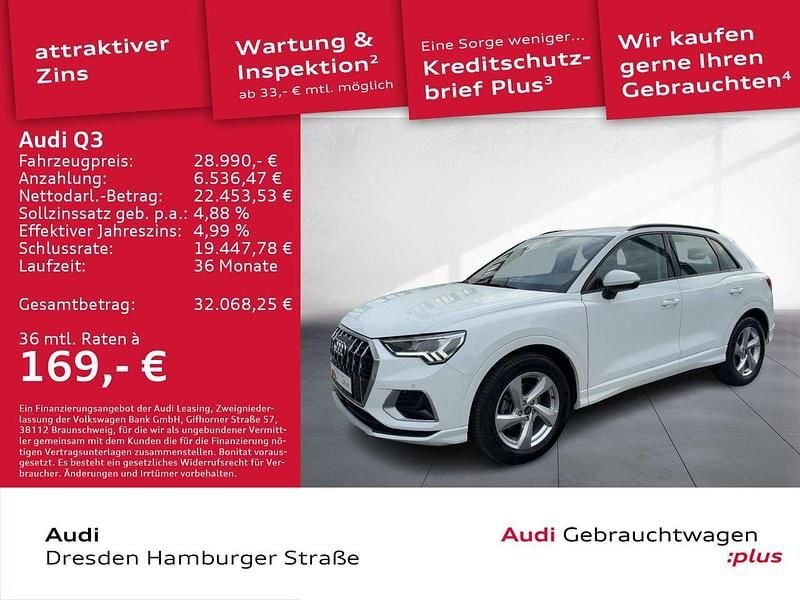 Ibisweiß Gebraucht 2023 Audi Q3 Advanced SUV | 28.990 € (Superpreis) - Bild 1/3