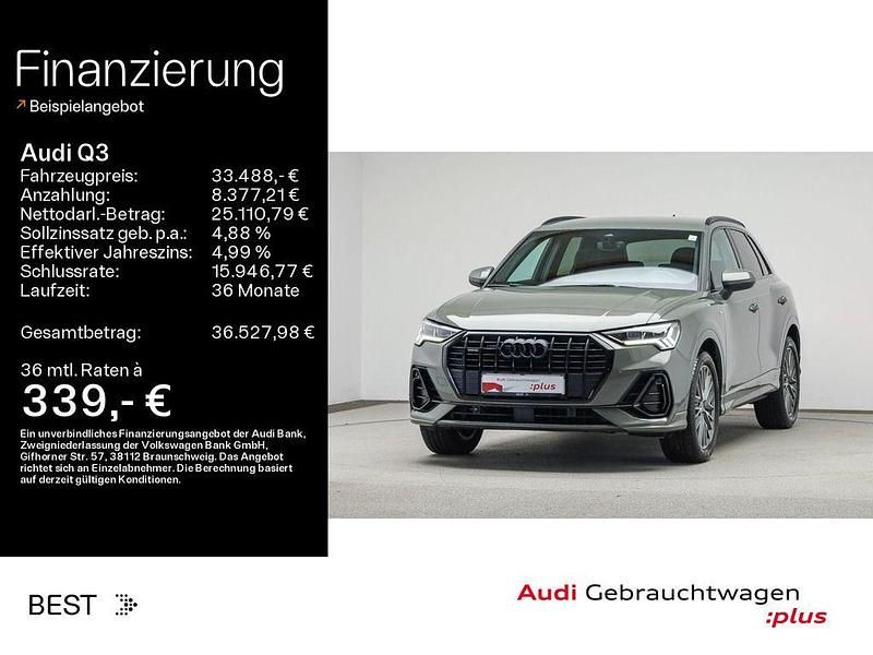 Chronosgrau metallic (metallic) Gebraucht 2021 Audi Q3 S-Line SUV | 33.488 € (Fairer Preis) - Bild 1/4