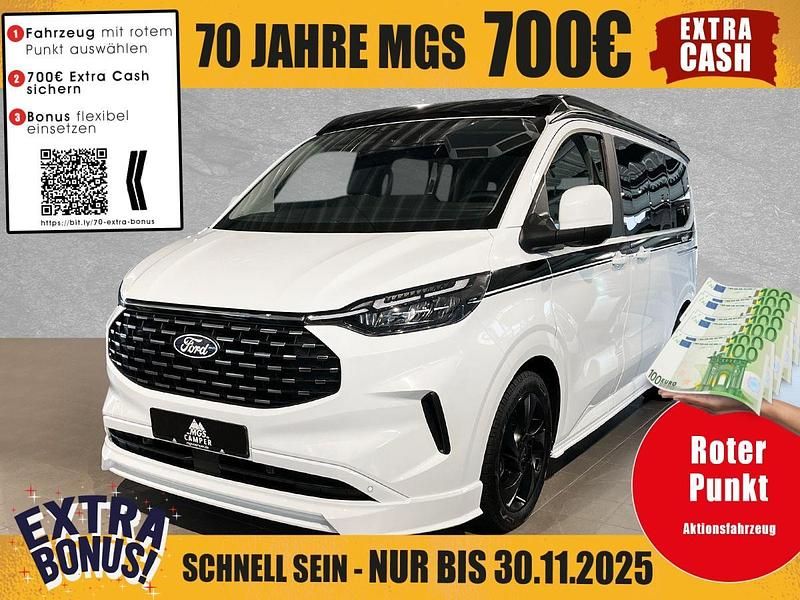 Frozen white Neu 2025 Ford Tourneo Custom Titanium Van | 69.490 € (Teuer) - Bild 1/4