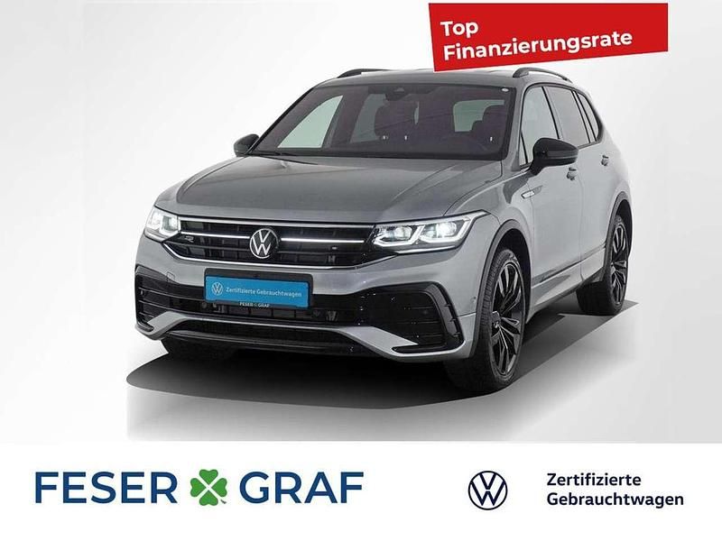 Pyritsilber metallic Gebraucht 2024 VW Tiguan Allspace R-line SUV | 41.890 € (Fairer Preis) - Bild 1/2