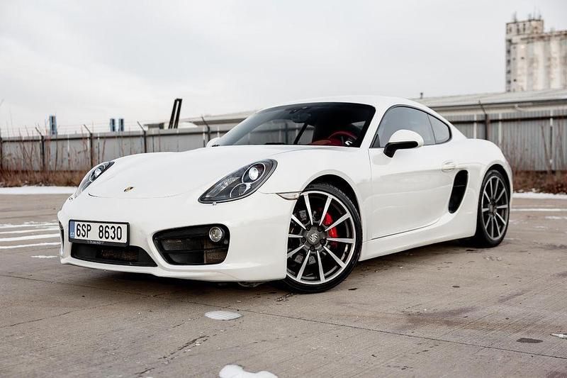 Weiß Gebraucht 2014 Porsche Cayman S Chrono Coupé | 36.981 € (Superpreis) - Bild 1/4