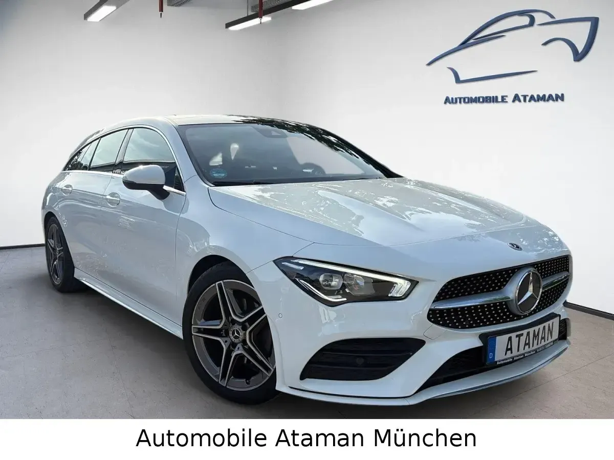 Gebraucht Mercedes CLA200 AMG line 150 PS (110 kW) 2021 Weiß Coupé