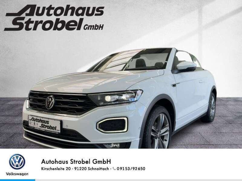 Weiß Gebraucht 2021 VW T-Roc Cabriolet R-line Cabrio | 27.890 € (Fairer Preis) - Bild 1/3