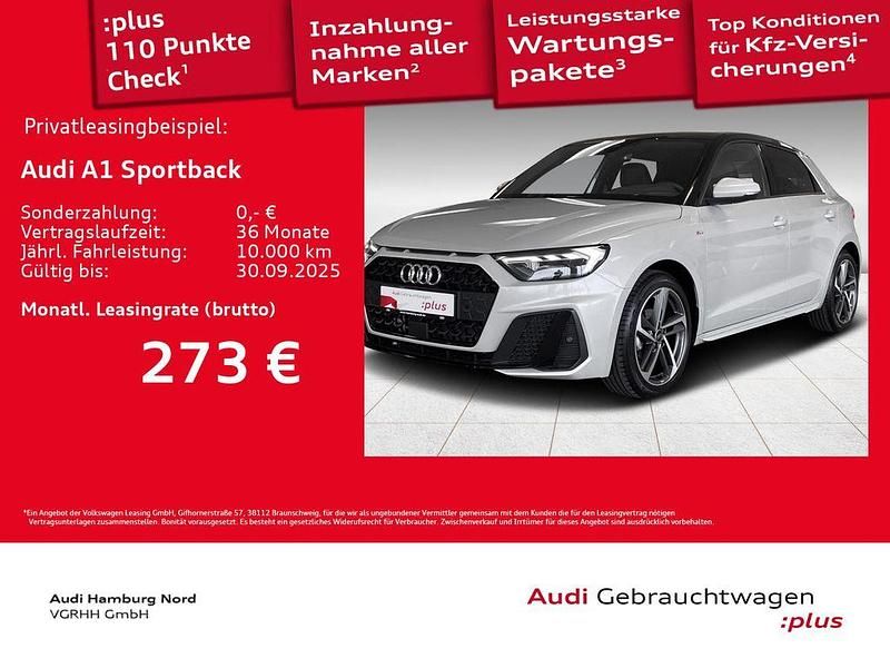 Silber Gebraucht 2024 Audi A1 Sportback S-Line Kleinwagen | 24.770 € (Fairer Preis) - Bild 1/3