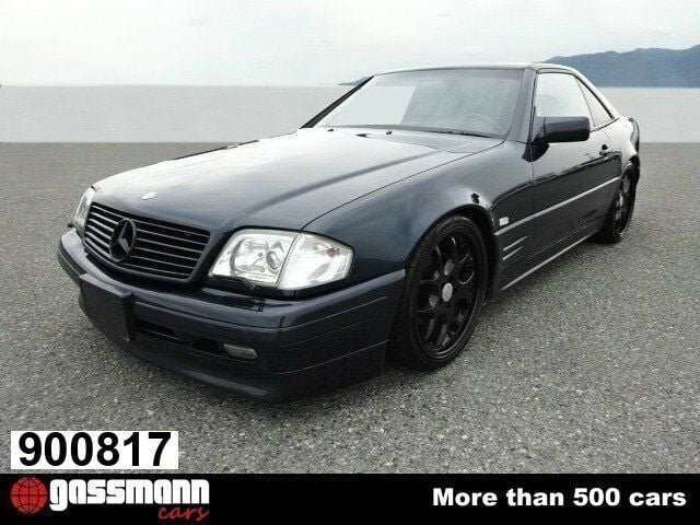 Schwarz Gebraucht 1996 Mercedes SL320 Cabrio | 22.491 € (Superpreis) - Bild 1/4