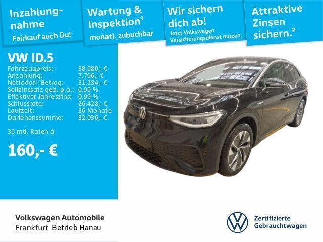 Grenadillschwarz metallic/gren Gebraucht 2023 VW ID.5 Pro Performance SUV | 38.980 € (Etwas zu teuer) - Bild 1/4