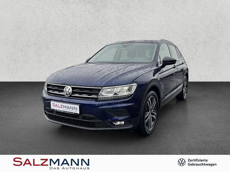 Atlantik blau metallic Gebraucht 2019 VW Tiguan IQ Drive SUV | 24.689 € (Etwas zu teuer) - Bild 1/4