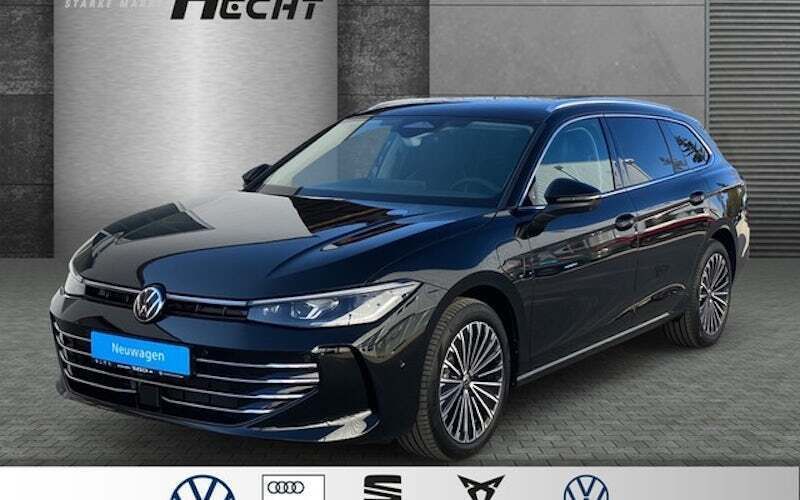 Schwarz Neu 2025 VW Passat Elegance Kombi | 61.990 € - Bild 1/4