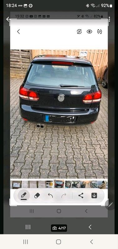 Gebraucht VW Golf VI Highline 122 PS (89 kW) 2010 Schwarz Kleinwagen