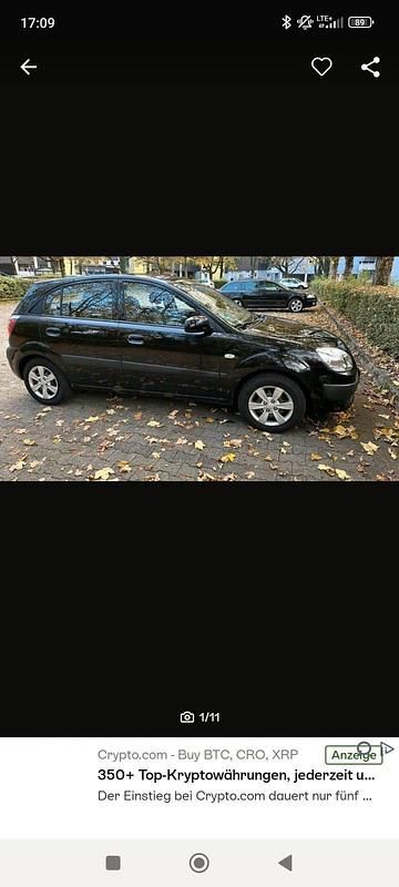 Gebraucht Kia Rio 97 PS (71 kW) 2009 Schwarz Kleinwagen
