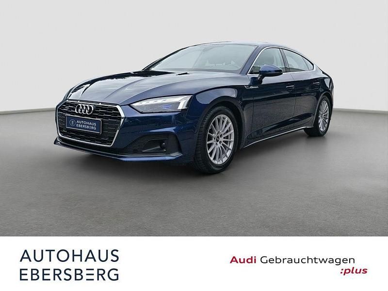 Blau Gebraucht 2022 Audi A5 Sportback Sport Limousine | 33.850 € (Fairer Preis) - Bild 1/4