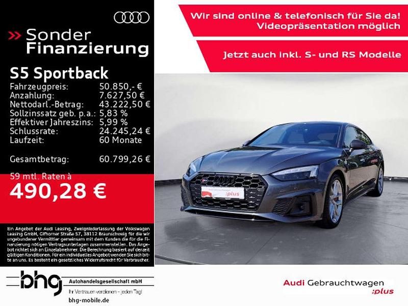 Daytonagrau perleffekt Gebraucht 2022 Audi S5 Limousine | 50.850 € (Fairer Preis) - Bild 1/4