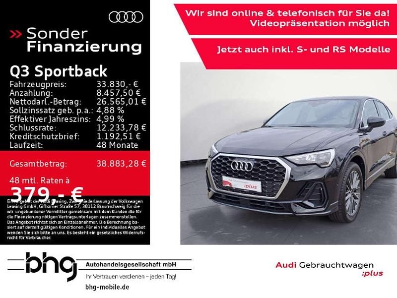 Mythosschwarz metallic Gebraucht 2022 Audi Q3 SUV | 33.830 € (Etwas zu teuer) - Bild 1/4